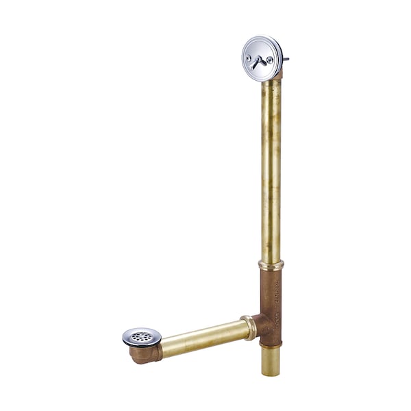 Multi-Tub Trip Lever Bath Drain, Polished Chrome, Weight: 6.7